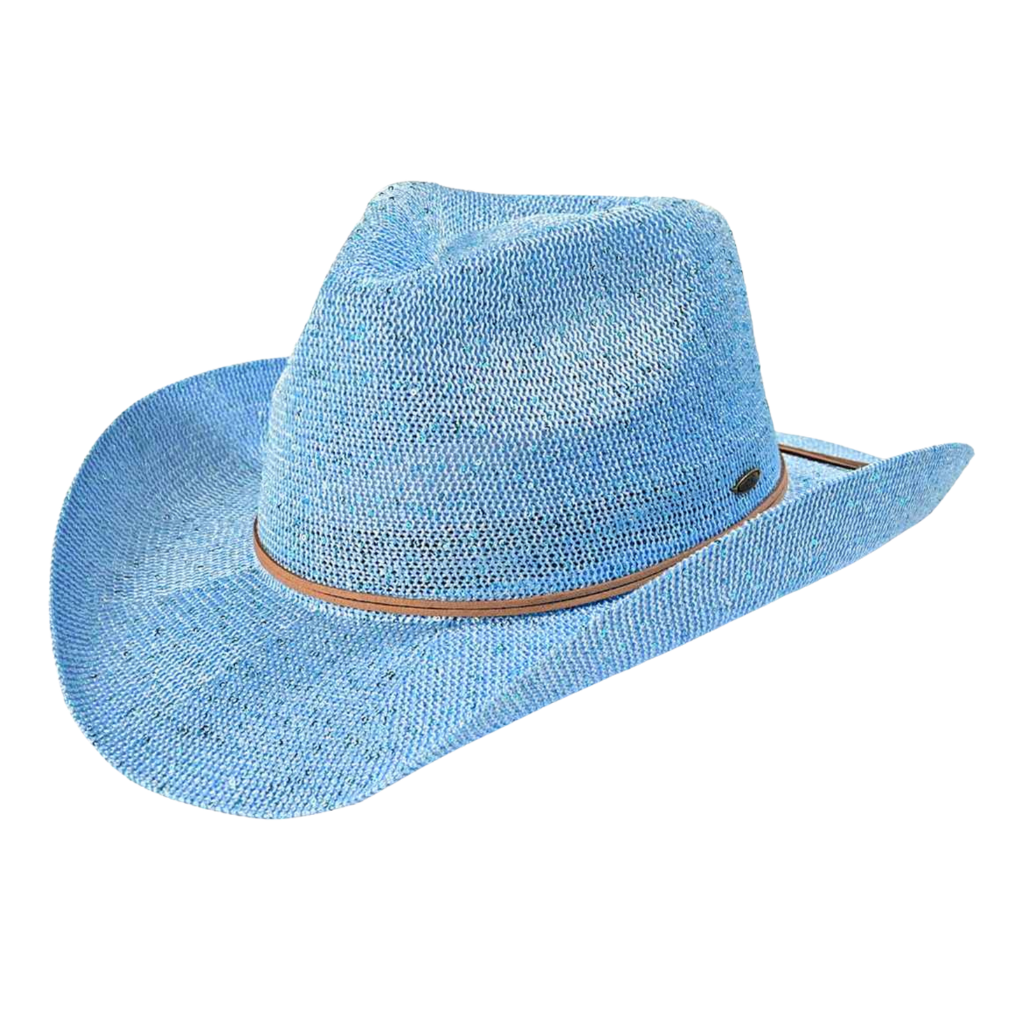 Blue Sequin Cowgirl Hat