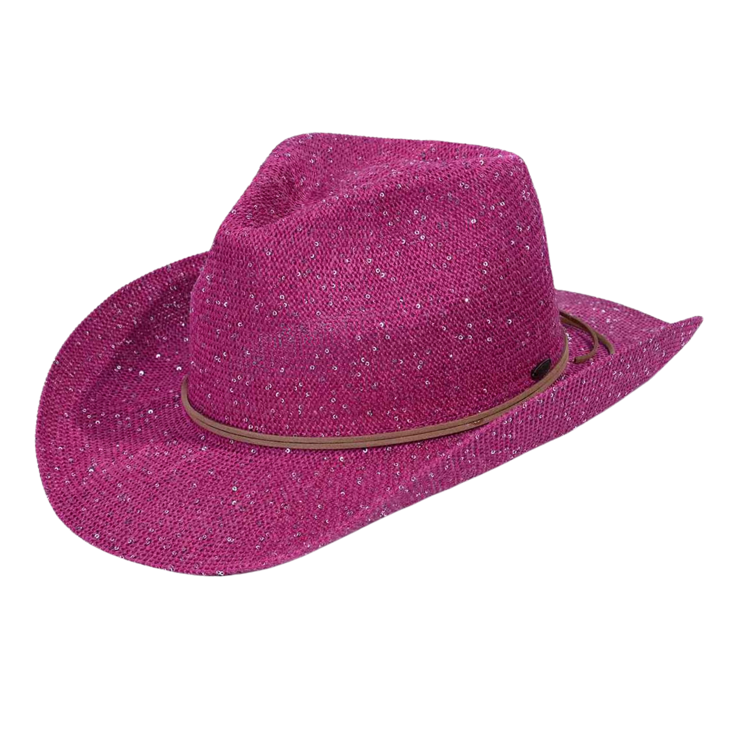 Hot Pink Sequin Cowgirl Hat