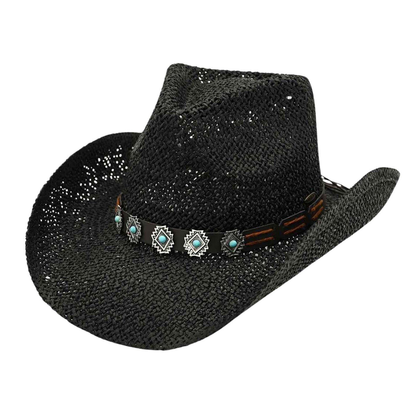 Black Band Cowgirl Hat