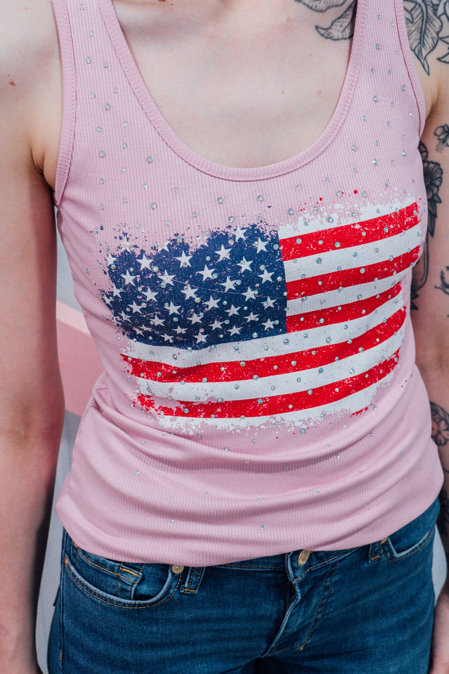 American Flag Tank Top