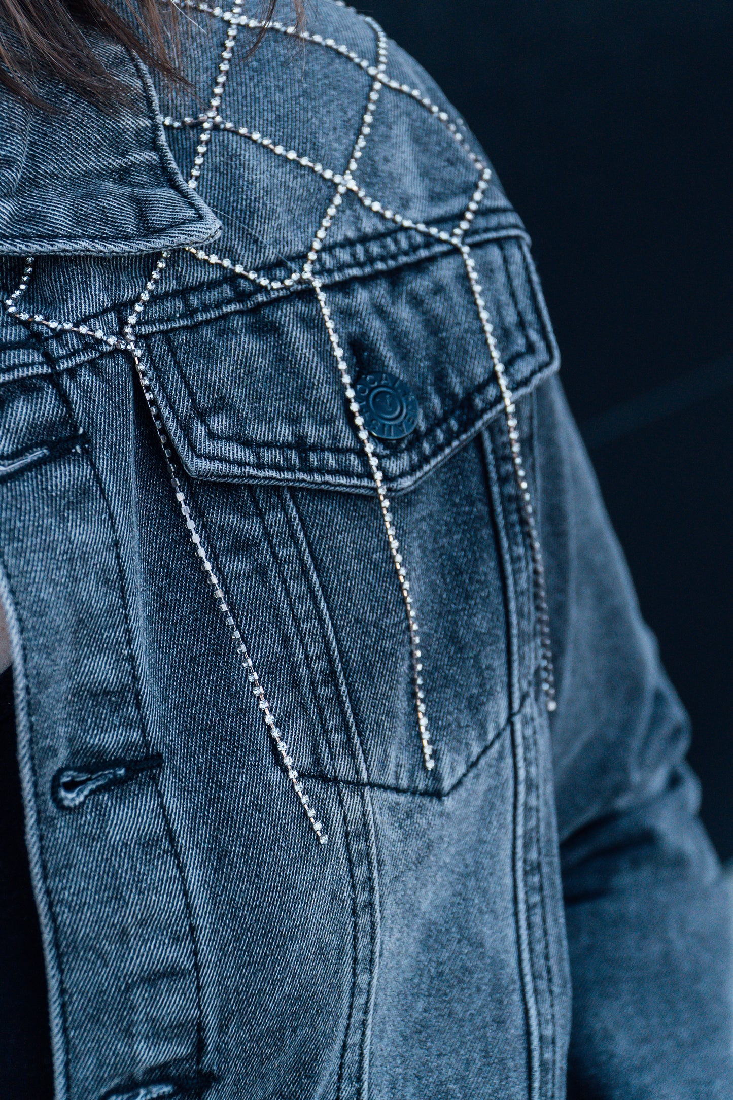 Sparkle Stud Frill Jacket