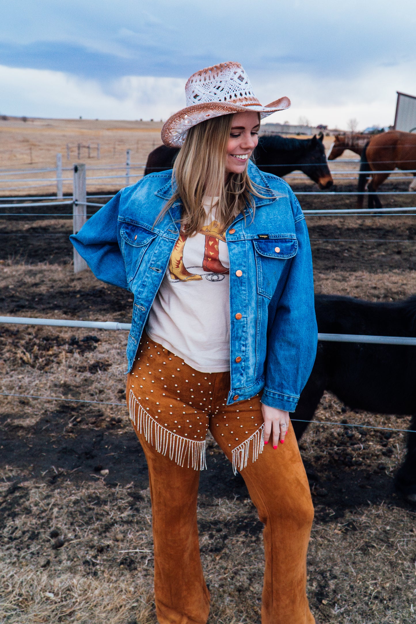 Sparkle Bell Bottom Pants