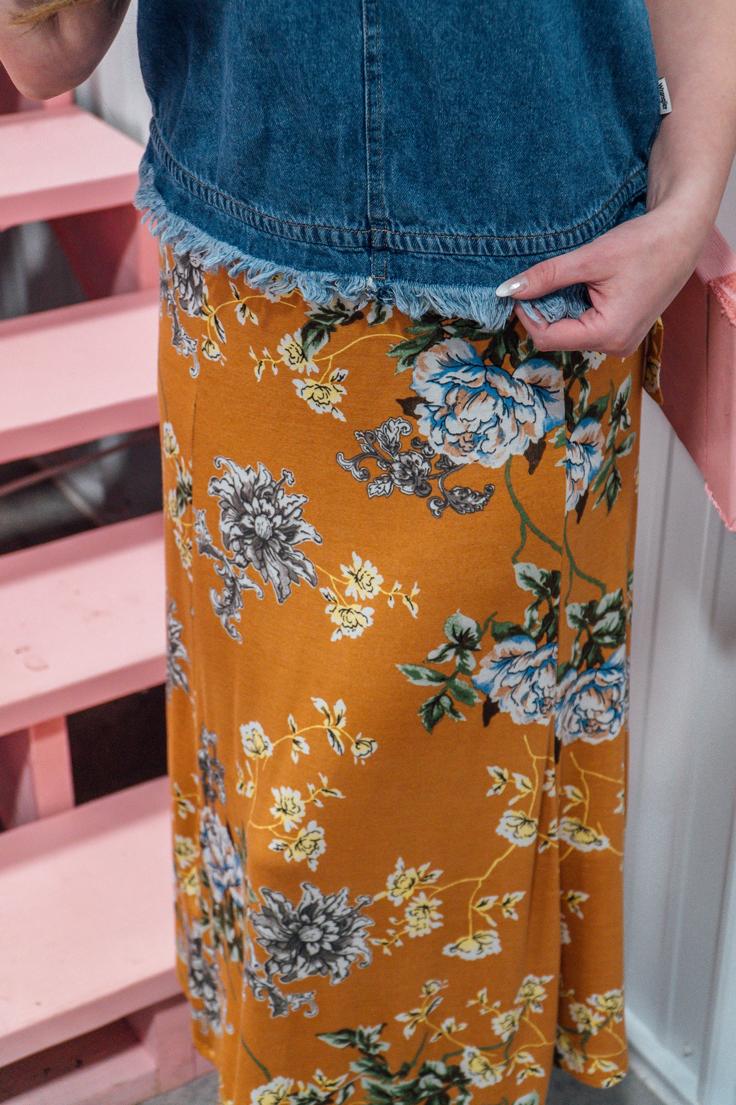 Floral Print Skirt