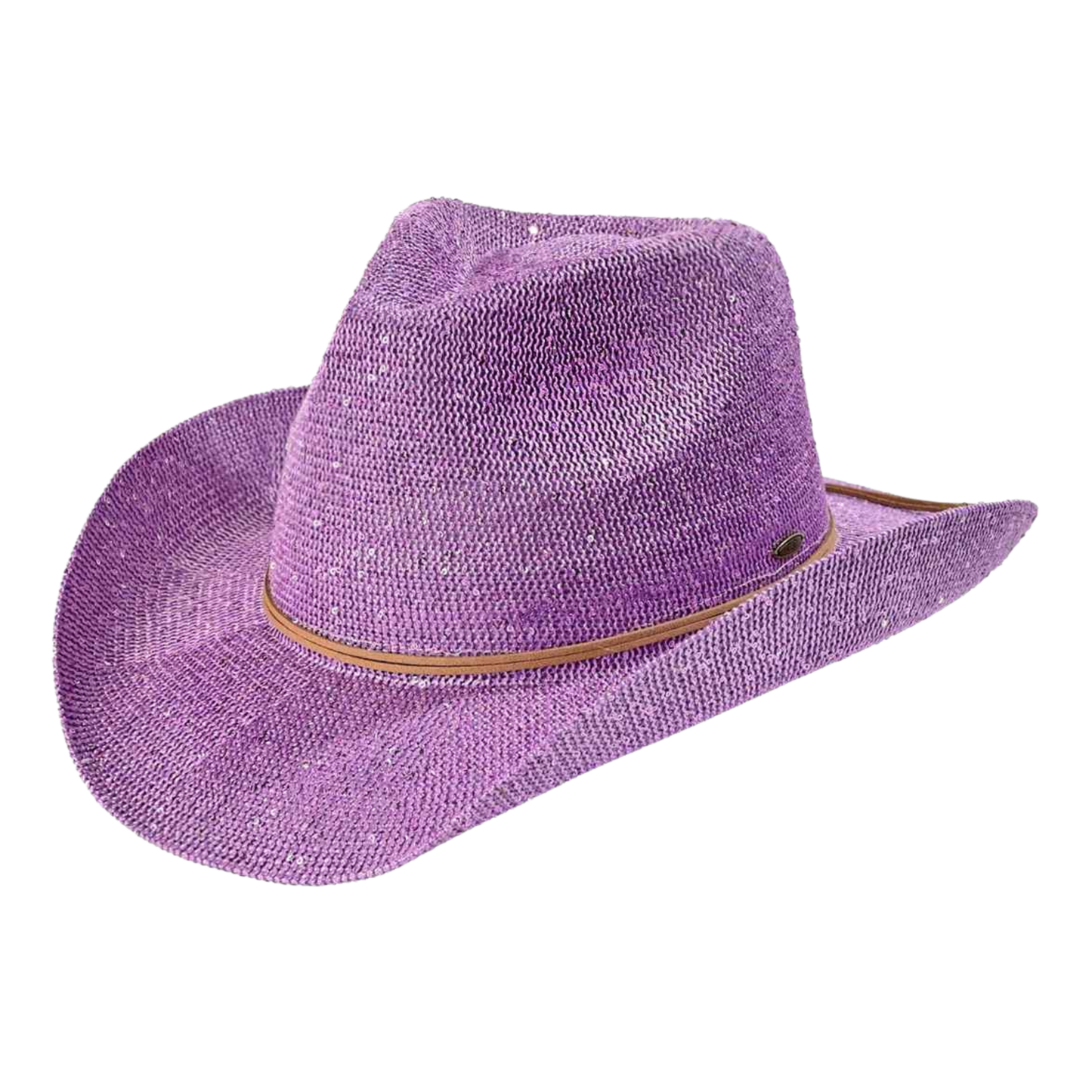Lavender Sequin Cowgirl Hat