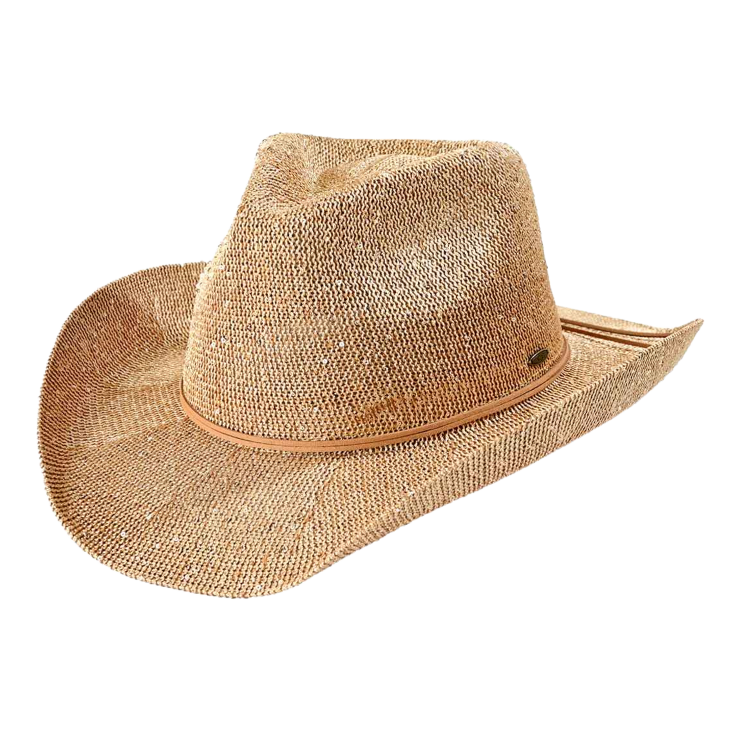 Gold Sequin Cowgirl Hat