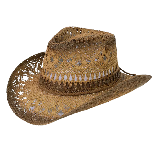 Cowgirl Hat Straw Brown