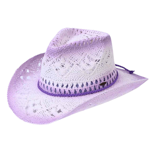 Lavender Weave Cowgirl Hat