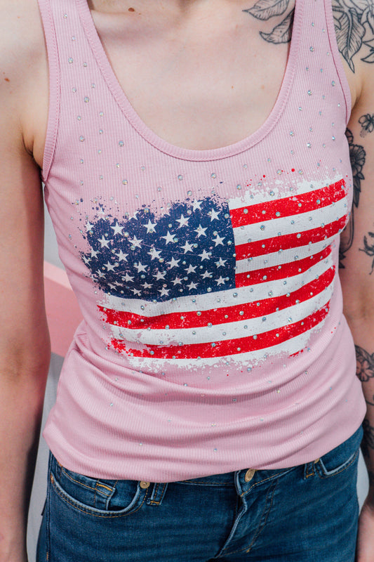 American Flag Tank Top