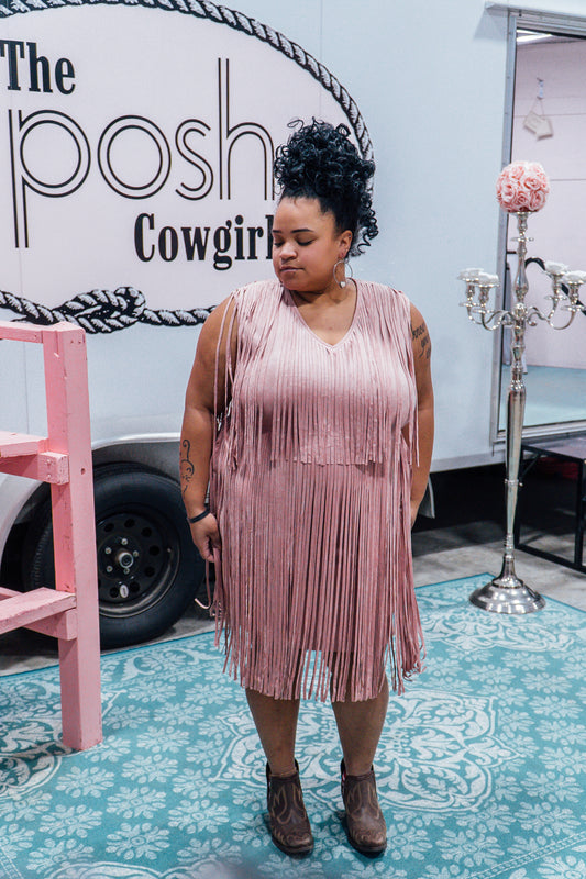 Cowgirl Tiered Fringe Dress