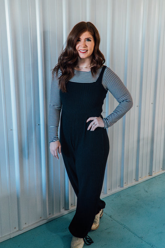 Mañana Button Back Rib Jumpsuit