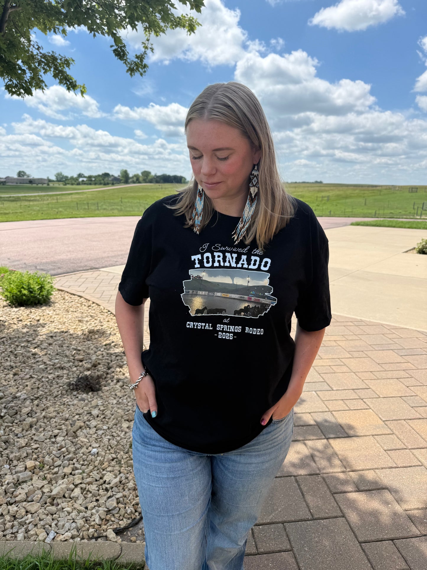 I Survived the Tornado at Crystal Springs Rodeo 2025 T-Shirt