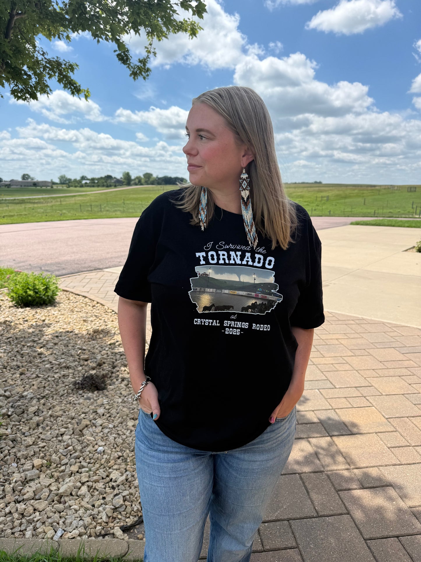 I Survived the Tornado at Crystal Springs Rodeo 2025 T-Shirt